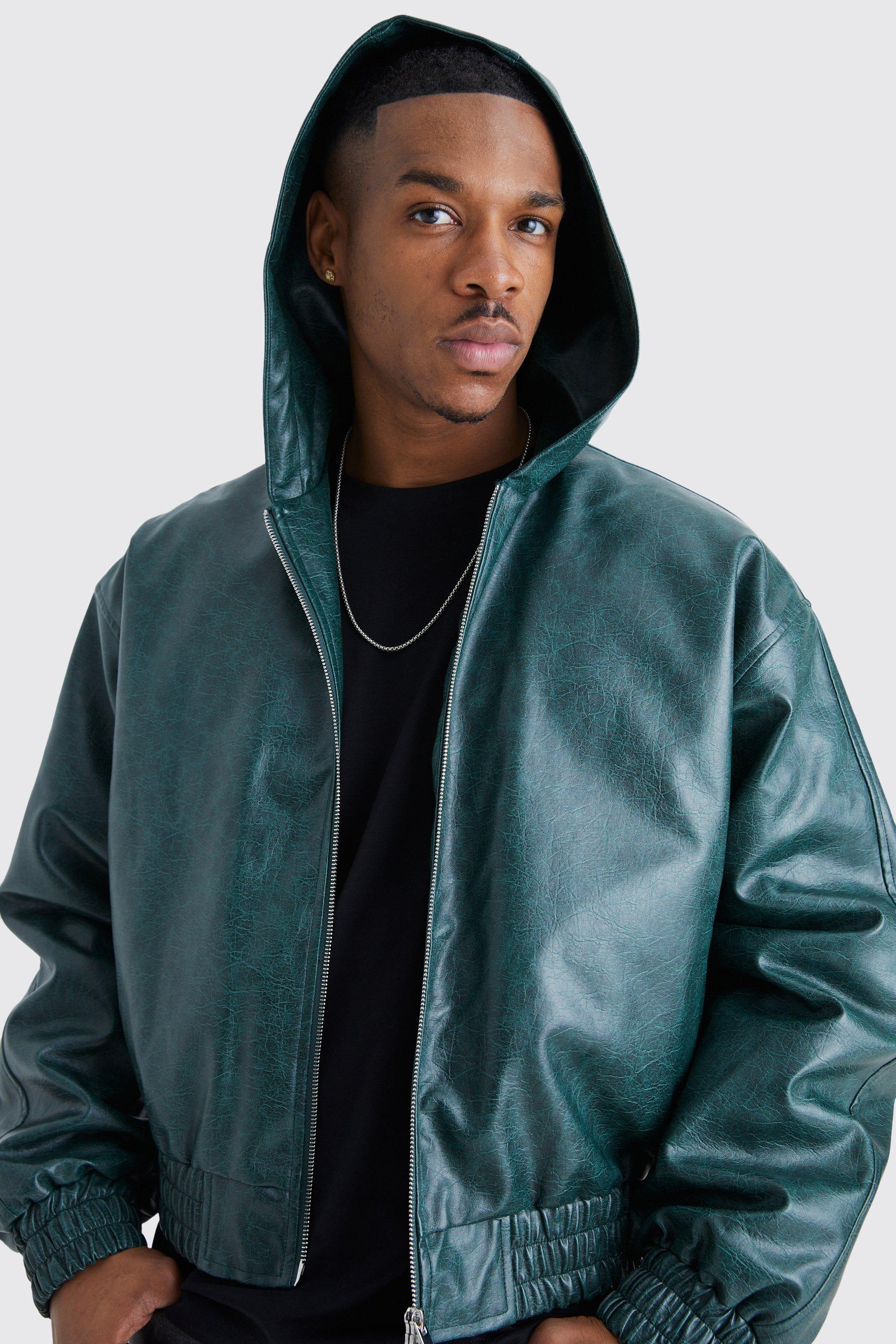 Hooded shop bomber jacket